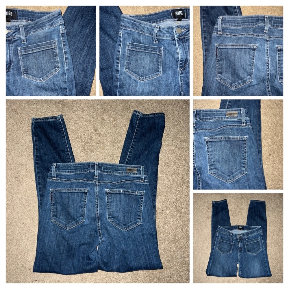 Paige Verdugo Ankle Blue Jeans - Picture 12 of 13